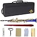 Kaizer Soprano Saxophone Straight B Flat Bb Blue Body Gold Keys SSAX-1000BLGK