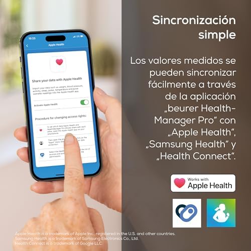 BF 500 báscula de baño digital con Bluetooth y aplicación, con medición de grasa corporal, porcentaje muscular, necesidad calórica, etc. transferencia de datos a Apple Health y otros