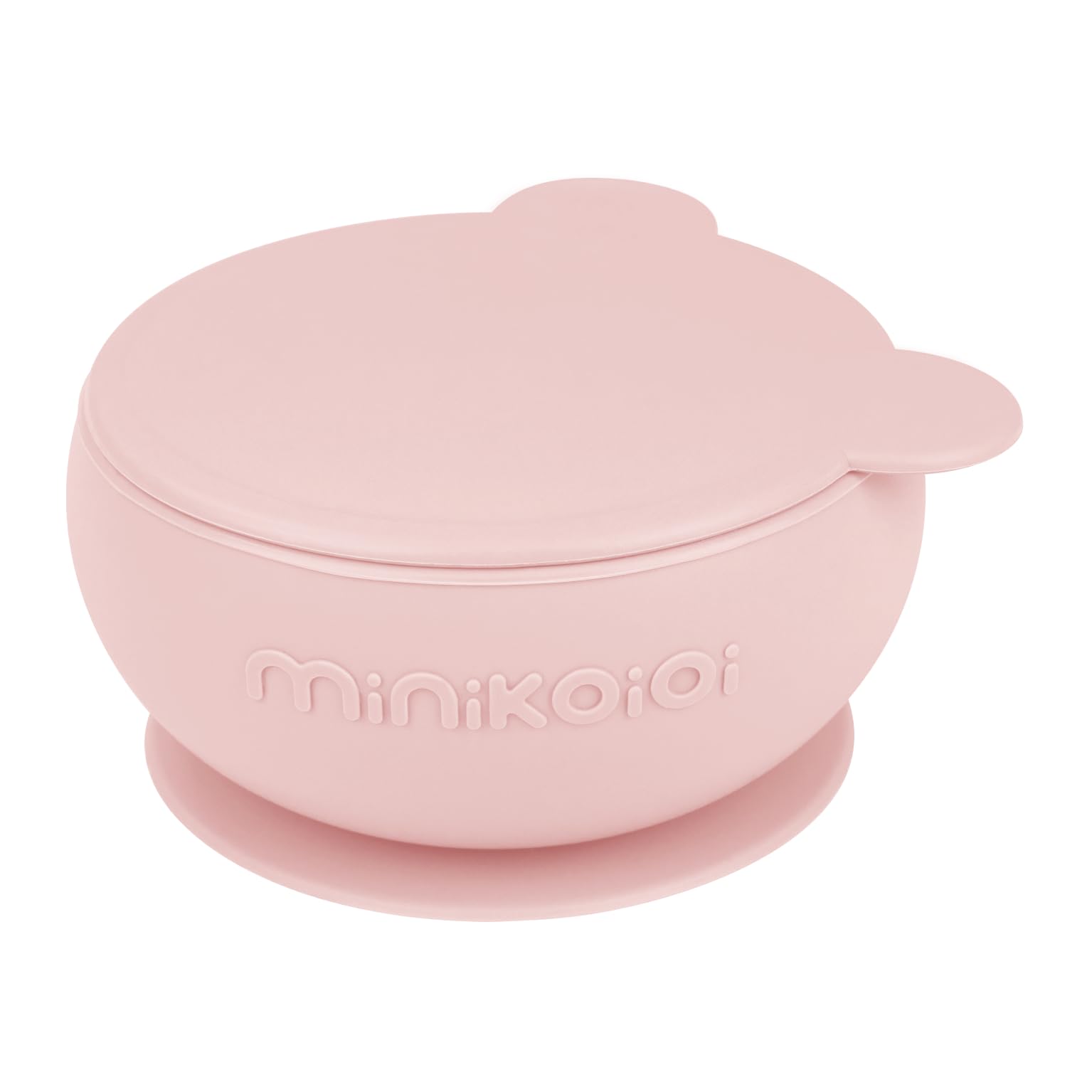 MinikOiOi Bowly Pinky Pink 101080002 Soup Plate with Lid and Vetosa on The Bottom