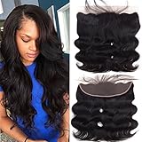 Sweetie Hair Ear to Ear Lace Frontal Closure 13x4 Free Part Body Wave Virgin Brazilian Human Hair Full Lace Frontal With Baby Hair Natural Color 18 Inch