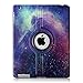 Fintie iPad 2/3/4 Case - 360 Degree Rotating Stand Smart Case Cover for Apple iPad with Retina Display (iPad 4th Generation), iPad 3 & iPad 2 (Automatic Wake/Sleep Feature) - Galaxy