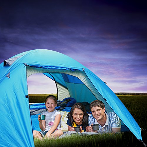 Sleeping Bag Liner, Beauty Star Super Lightweight Single/Double 2 Person Sleeping Bag for Camping, Backpacking, Hiking, Hotel, Portable Envelope Ultralight Sleep Sack with Compression Sack (Navy Blue)