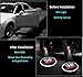 2Pcs for Honda Door Light Projector Car Door Logo Lights, Universal Wireless Led Welcome Laser Ghost Shadow Light Fits to Accord,Civic,Type r Jdm Prelude,Integra Door Lights Logo