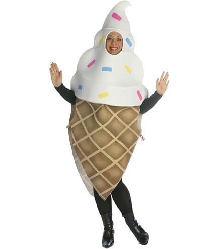 Zonfer Funny Ice Cream Cosplay Costume for Adult Kids, Carnival Party Performance Dress Up Food Ice Cream Cone Clothes : Clothing, Shoes & Jewelry
