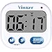 Vinker Digital Kitchen Timer, Clock for 12 Hour AM/PM Indications with Big Digits, Loud Alarm and flashing indicator light