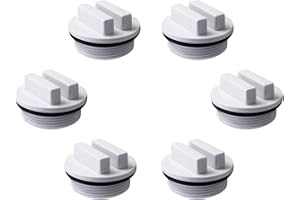 ATIE 1.5" Threaded Pool Spa Return Line Winterizing Plug & Filter Drain Plug SP1022C with O-Ring for Winterizing Pools and Most Hayward Pentair Filters (6 Pack)