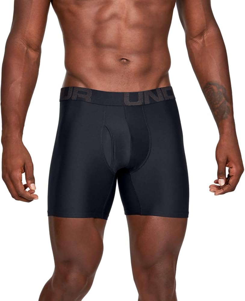 Under Armour mens Tech 6-inch Boxerjock 2-pack: Clothing