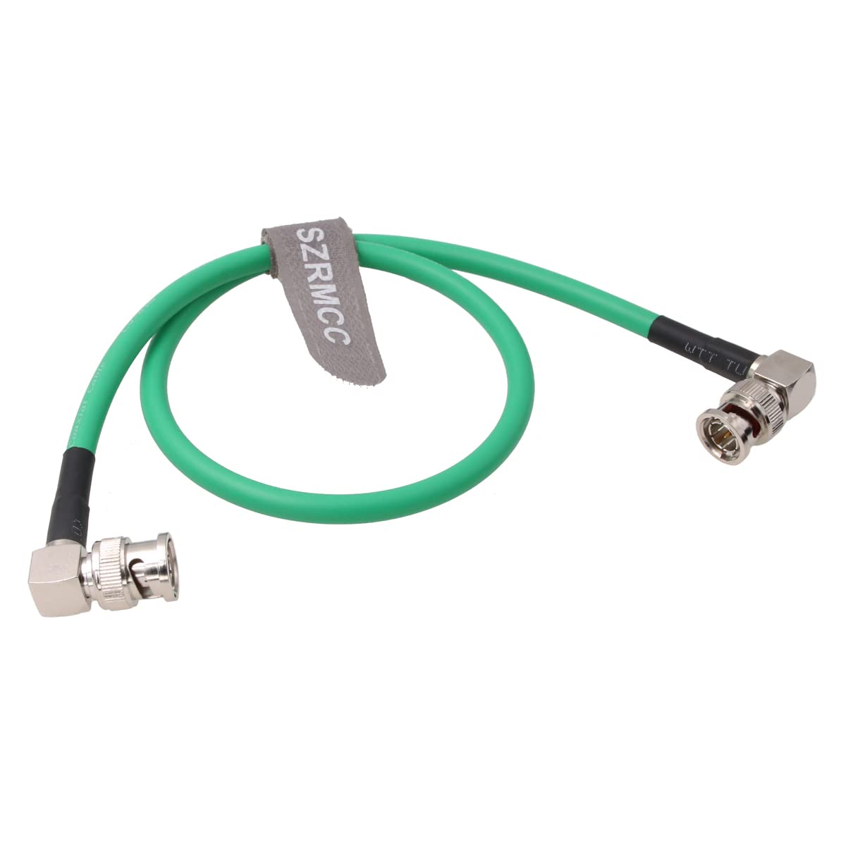 SZRMCC 12G HD SDI Video Cable Right Angle BNC Male to Male Connectors 4K Coaxial Cable LV-61S 75 ohm for ARRI RED Camera Monitor Blackmagic HyperDeck (50cm/19inch)