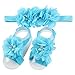 Roewell® 4 Sets of Baby's Headbands/Hair Bows and Barefoot Flower Feet Accessories (set3)