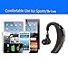 Bluetooth Headset, Sunay Wireless Bluetooth Earpieces Headphones with Microphone Lightweight and Noise Reduction Earphones/Earbuds Handsfree For Smartphone and Driving,Running-Black
