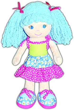 girlzndollz Sophia - Floral Patchwork Baby Doll, Blue/Pink