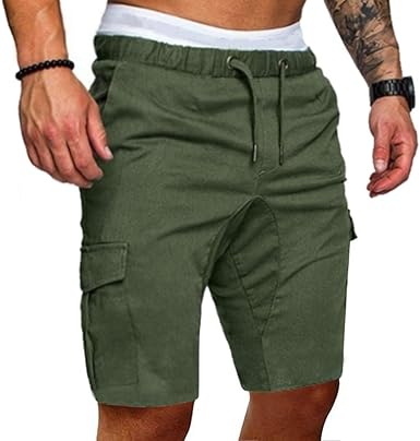 mens short pants with elastic waist
