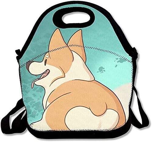 Starowas Corgi Butt Lunch Bag Tote Handbag Lunchbox Food Container Tote Cooler Warm Pouch For School Work Office