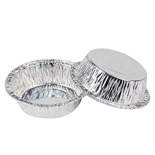 50pcs Foil Pie Dish13cm Disposable Round Baking Foil Trays TinJam