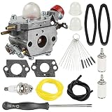 Coolwind 753-06288 Carburetor + Tune Up Kit Air Filter for Troy Bilt 25CC String Trimmer Leaf Blower TB35EC TB2044XP TB2040XP TB2MB TB430 Murray M25B M2560 MS2550 MS2560 MS9900 Remington RM430