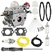 Coolwind 753-06288 Carburetor + Tune Up Kit Air Filter for Troy Bilt 25CC String Trimmer Leaf Blower TB35EC TB2044XP TB2040XP TB2MB TB430 Murray M25B M2560 MS2550 MS2560 MS9900 Remington RM430