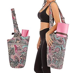 Mookis Yoga Mat Bag | Adjustable Shoulder Strap | Fixed Buckle | Large Size Pocket and Zipper Pocket | Multipurpose and Beautiful Bag