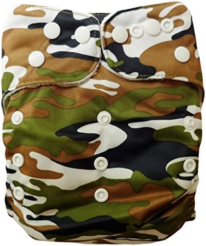 New Reusable Washable One Size Baby Bamboo Diaper Nappy + 1 Bamboo Insert (BG13)