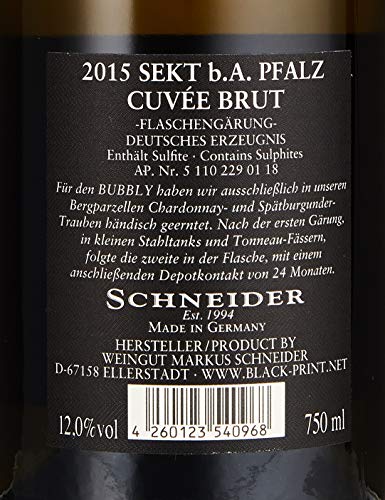 Markus Schneider Bubbly Brut Sekt Chardonnay (0,75 ml) – Bild 6