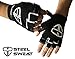 Steel Sweat Workout Gloves - Best for Gym, Weightlifting, Fitness, Training and CrossFit - Made for Men and Women who love Weightlifting & Exercise – RUE Black Large