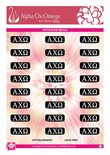 Alpha Chi Omega - Sticker Sheet - Eye Black Decals