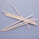 ZHIYE 100 Pack Dowel Rods 15cm x 4mm Unfinished Natural Wood Craft Sticks DIY view 6