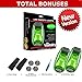 LED Safety Light (2 Pack) + Bonuses New Version | Clip On Strobe/Running Lights for Runners, Dogs, Bike, Walking | The Brighter High Visibility for Outdoor, Pet Collar, Helmet, Reflective Gear | Green
