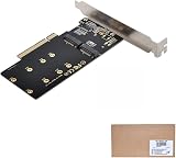 NFHK Dual NVME M.2 to PCIe 3.0 X8 X16 Raid Card VROC Raid0 Adapter view 9