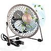 Invero® Mini USB 4-Inch Tilting Desktop Cooling Fan with Metal Shell and Aluminium Blades ideal for Home, Office…
