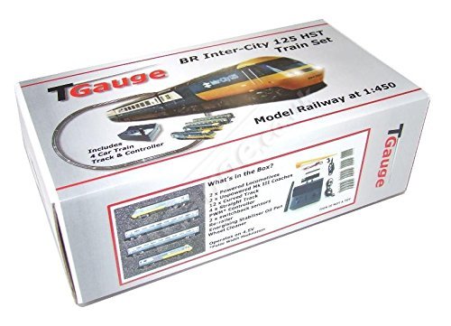 T Gauge Model Trains 1:450 Scale BR Inter-City 125 HST Starter Set w/132.5mm Loop Track