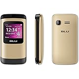 BLU Zoey Flex Factory Unlocked GSM Phone FM Radio Dual SIM MP3/4 Player (Gold)