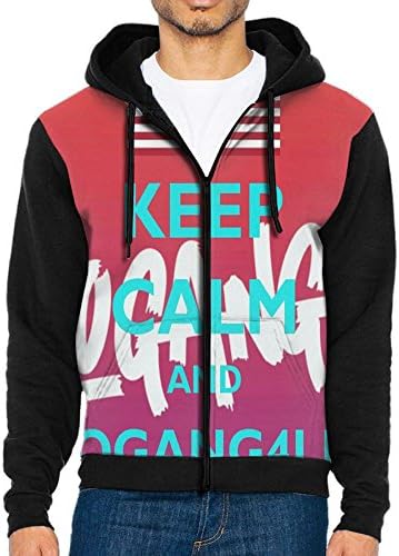 KJKDDDH Men's Sweaters Logan Paul Parrot Logo Zip Up Hoodie Sweatshirt