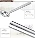 Tenta Kitchen Long Soup Ladle Professional Large Stainless Steel Serving Spoon Gravy Ladle For School Canteen,Hotel Kitchen,Restaurant (5