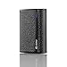 Zilu Milano Premium Leather 9000mAh Dual USB Portable Charger External Battery Pack Backup Power Bank with 2.1A Output for Smart Phones and Tablets - Black