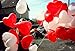 LAttLiv Valentines Day Balloons 50 Packs Heart Balloons 12 inch Latex Balloons for Wedding Decoration Birthday Decoration or Anniversary Decoration - Pink/White/Red