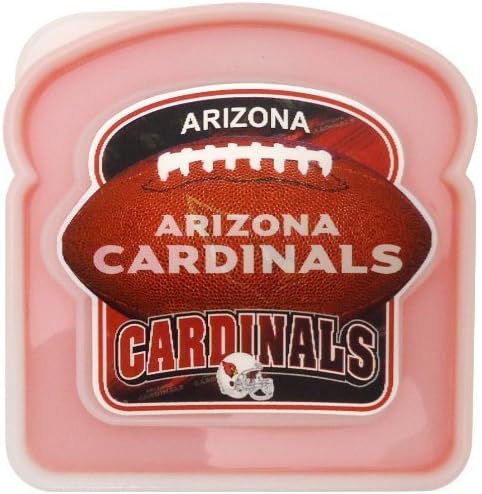 LaMi Products NFL Team Licensed BPA Free Anti Squish Sandwich Storage Box, Broncos