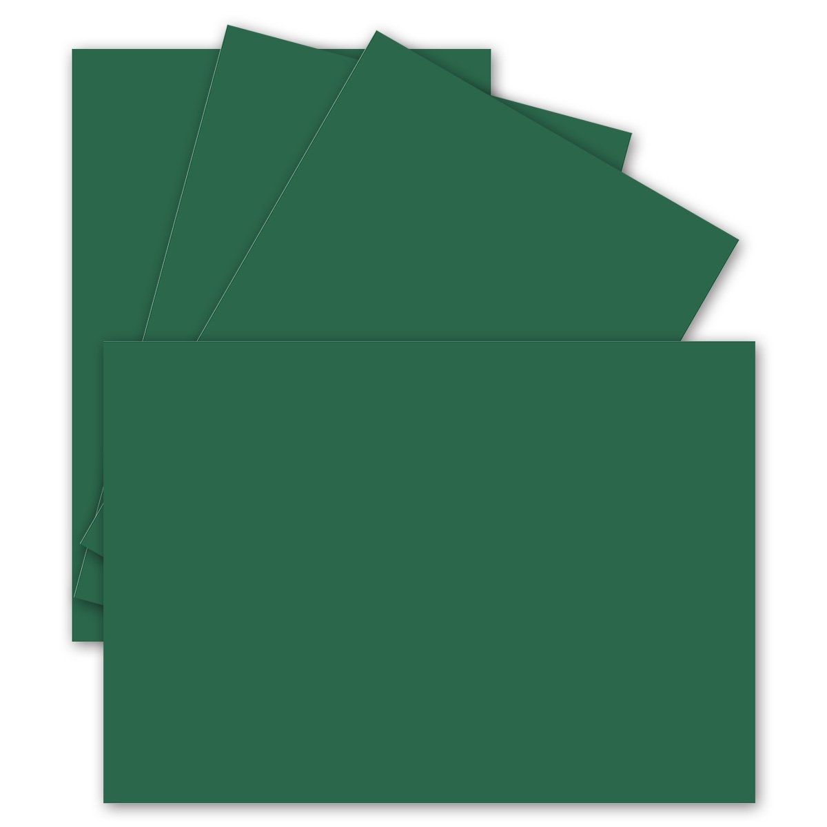 FarbenFroh by GUSTAV NEUSER 50 Single Cards DIN A6-10.5 x 14.8 cm 240 g/m² Dark Green Construction Cardboard Craft Paper Craft Cardboard Craft Cards Blank Postcards — image 1
