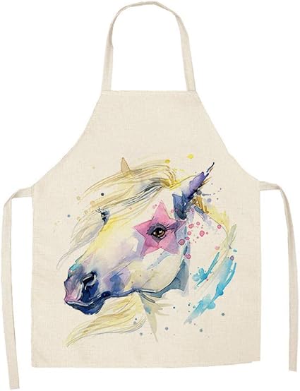 1 pieza delantal de cocina lindo animal leopardo mono estampado sin