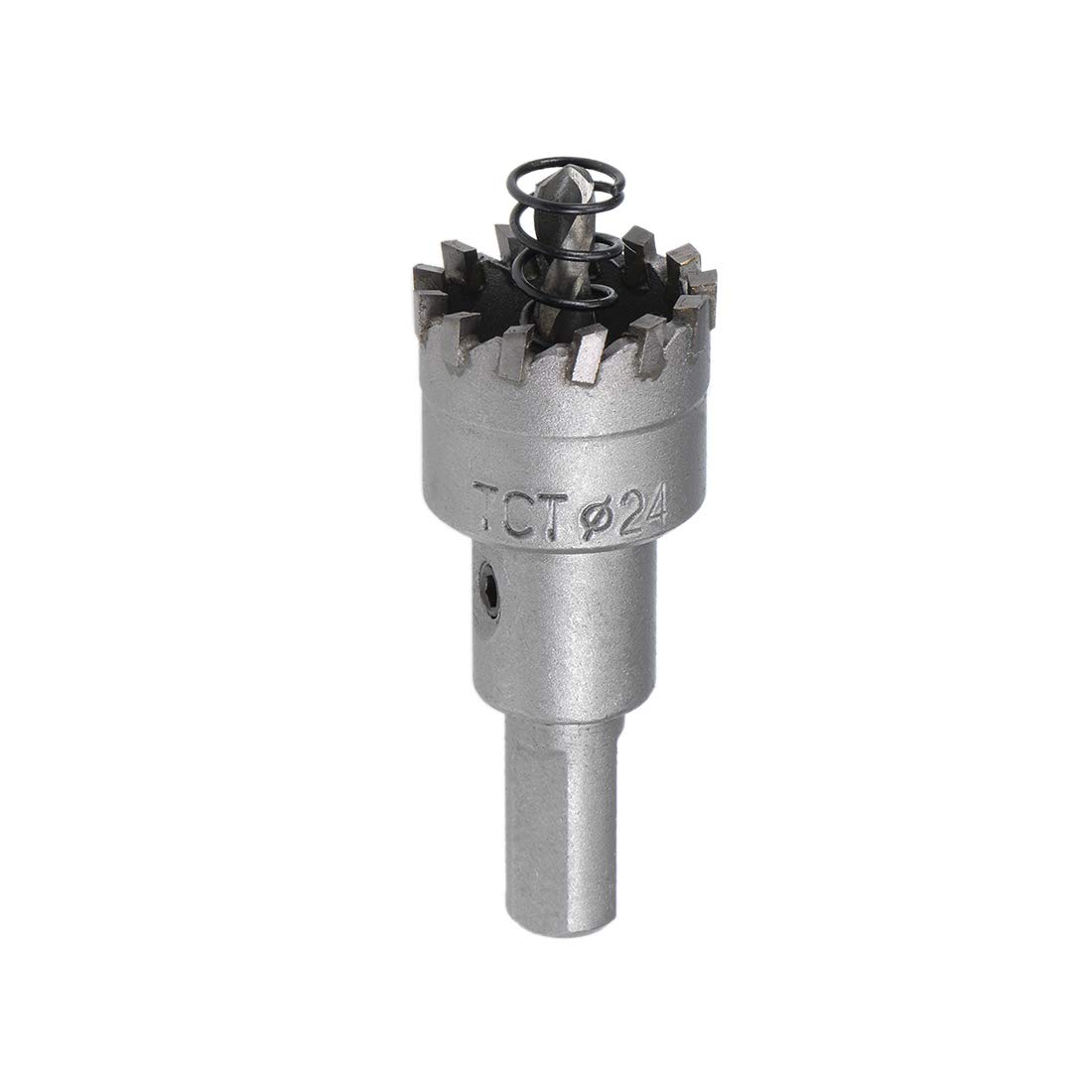 sourcing map 24mm Carbide Hole Cutter, Hole Saws for Stainless Steel Sheet Metal, High Density Carbide Tooth