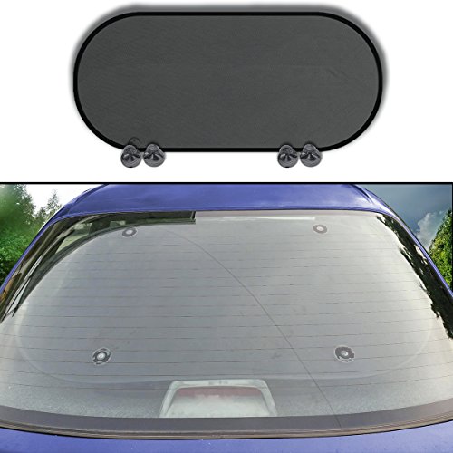Custom Autos Black Rear Car Window Mesh SunShade Home Office Sun Shade