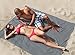 Microfiber Beach Blanket/Outdoor Picnic Blankets (64 x 76 inches) XL Beach Towel – Fits Two - Corner Anchor Pockets - Sand Free - Fast Dry - Travel – Sport - Camping