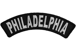 IVAMIS TRADING Philadelphia Patch - 4x1 inch. Embroidered Iron on Patch