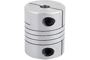 uxcell 6mm to 12mm Shaft Coupling 30mm Length 25mm Diameter Stepper Motor Coupler Aluminum Alloy Joint Connector for 3D Printer CNC Machine DIY Encoder