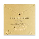 Dogeared Gold Dipped Reminder The Circle Boxed Necklace 16