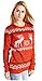 CHRISTMAS Sweater / Cardigan, with Various Lovely Patterns of Reindeer / Snowman / Snowflakes / Tree (S, Deer&Snowflake-Red)