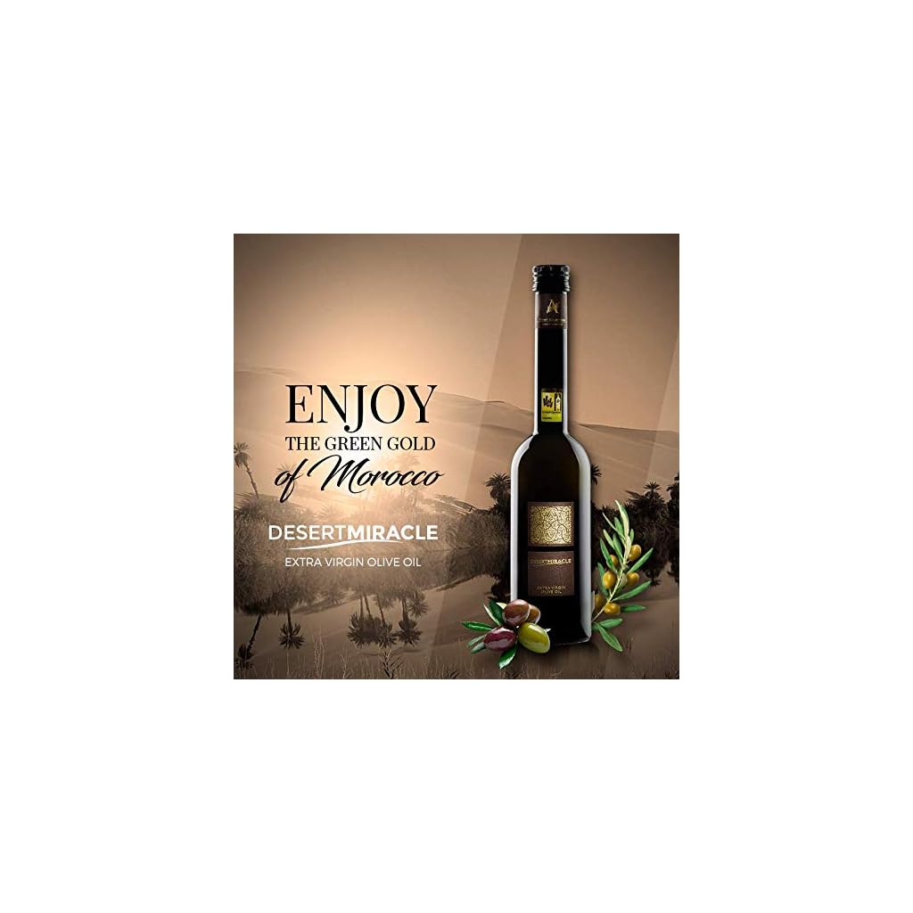 Desert Miracle Cold Pressed Polyphenol Rich Moroccan Olive Oil, Kosher