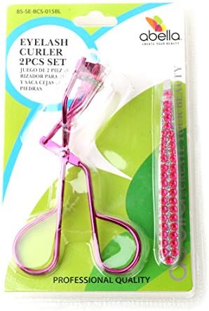 Abella Combo Pack Eyelash Curler and Tweezers (Pink)