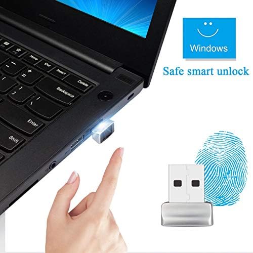 WECAM Mini Portable USB Fingerprint Reader for Windows 10/8/8.1/7 Hello. Big Size European Standard Biometrics Sensor.