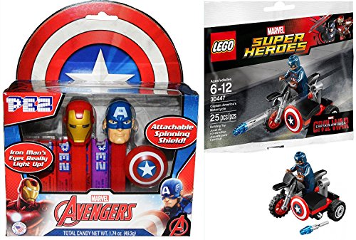 Lego captain america & avengers pez iron-man edition / lego s…