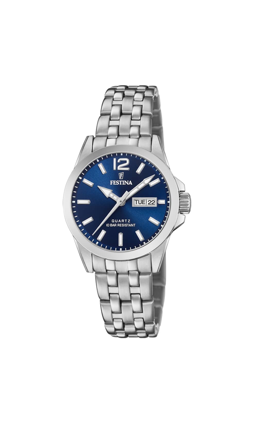 Festina Womens Analogue Quartz Watch with Stainless Steel Strap F20455/3,Blue